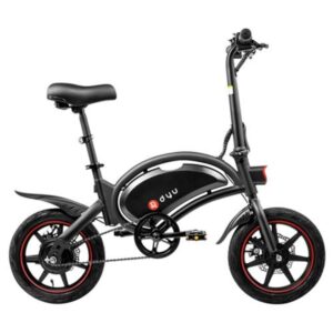 Velo electrique DYU D3F 14pouces 240W Guidon Pliable Vitesse maximale de 25 km h Noir 1 1 1