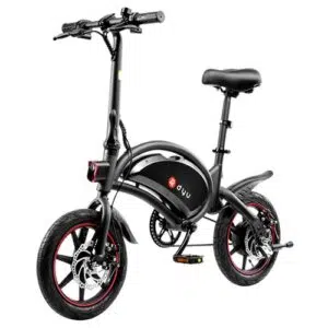 Velo electrique DYU D3F 14pouces 240W Guidon Pliable Vitesse maximale de 25 km h Noir 1