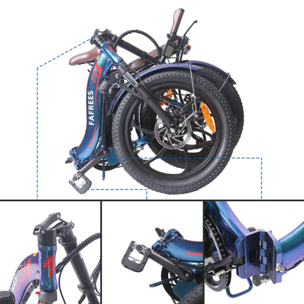 Vélo électrique FAFREES F20 Pro 36V 18AH 250W - Bleu aurore