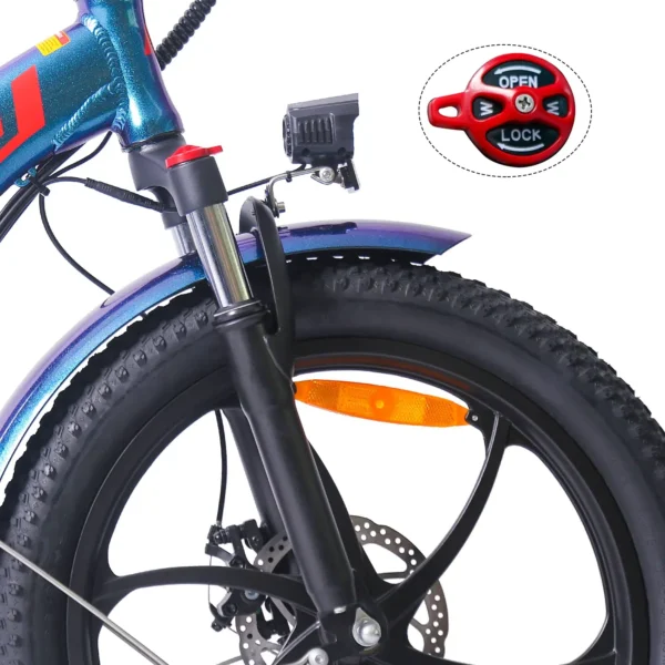 Vélo électrique FAFREES F20 Pro 36V 18AH 250W - Bleu aurore