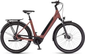 Vélo électrique de randonnée Winora Sinus N5f Maroonred matt