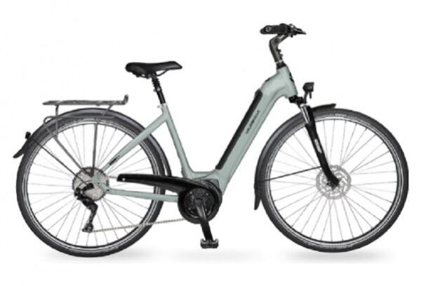 Velo electrique de ville AEB 490 Nexus Ouvert Ice Blue