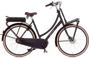 Vélo électrique de ville noir CORTINA E-U4 Moteur Central cadre bas