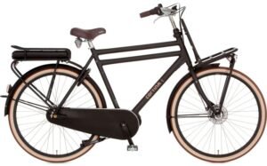 Vélo électrique de ville noir CORTINA E-U4 Moteur Central cadre bas