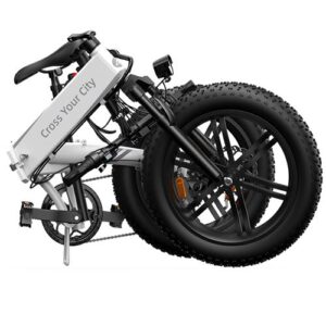 Velo electrique pliable ADO A20F 20 pouces pneu gras 500W 36V 10 4AH 25KM H Blanc 1