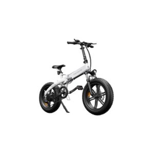 Velo electrique pliable ADO A20F 20 pouces pneu gras 500W 36V 10 4AH 25KM H Blanc