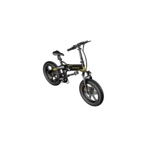 Velo electrique pliable ADO A20F 20 pouces pneu gras 500W 36V 10 4AH 25KM H Noir jaune 1 1