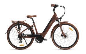 Vélo ville électrique BEAUFORT Bay 28" 630 Wh marron