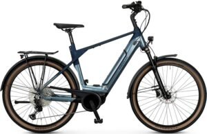 Vélos de trekking électrique Kreidler Vitality Eco 10 Sport Shimano Deore XT Diamant bleu