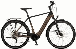 Vélos de trekking électrique Kreidler Vitality Eco 7 Sport CX+ Wave marron