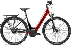 Vélos de trekking électriques Breezer Powertrip Evo IG 2.1+ LS rouge-noir