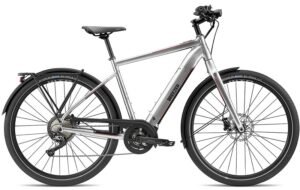 Vélos de trekking électriques Breezer Powerwolf Evo 2.1+ cadre haut argent