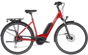 Vélos de trekking électriques Ortler Bergen Wave rouge