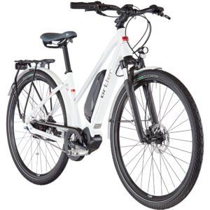 Vélos de trekking électriques Ortler E-Bern Trapèze blanc