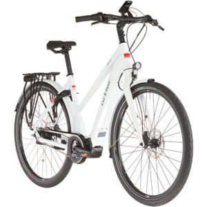 Vélos de ville électriques Ortler E-Montreux N8 Trapèze blanc