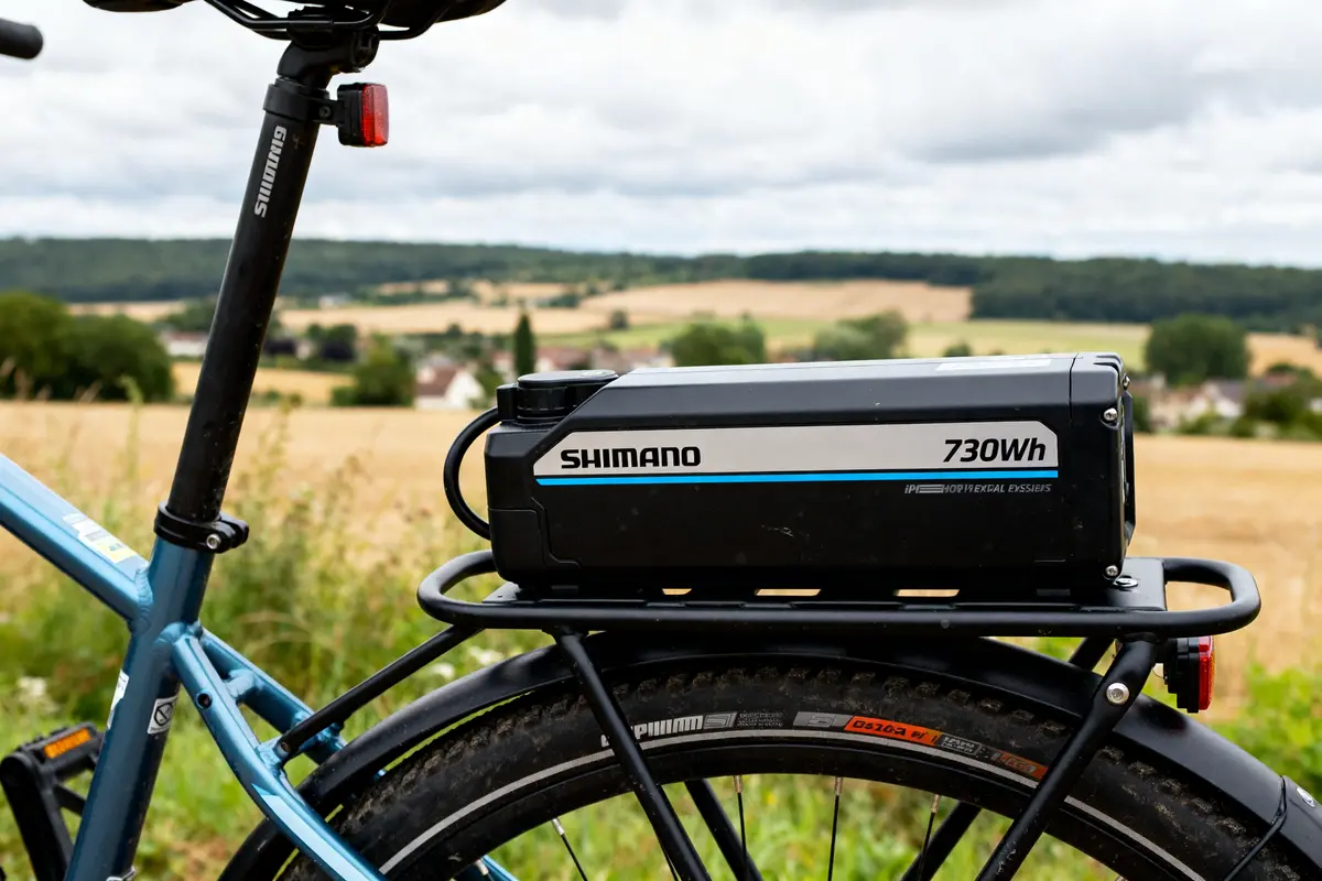 Batterie Shimano 630 Wh intégrée pour VAE puissante et fiable