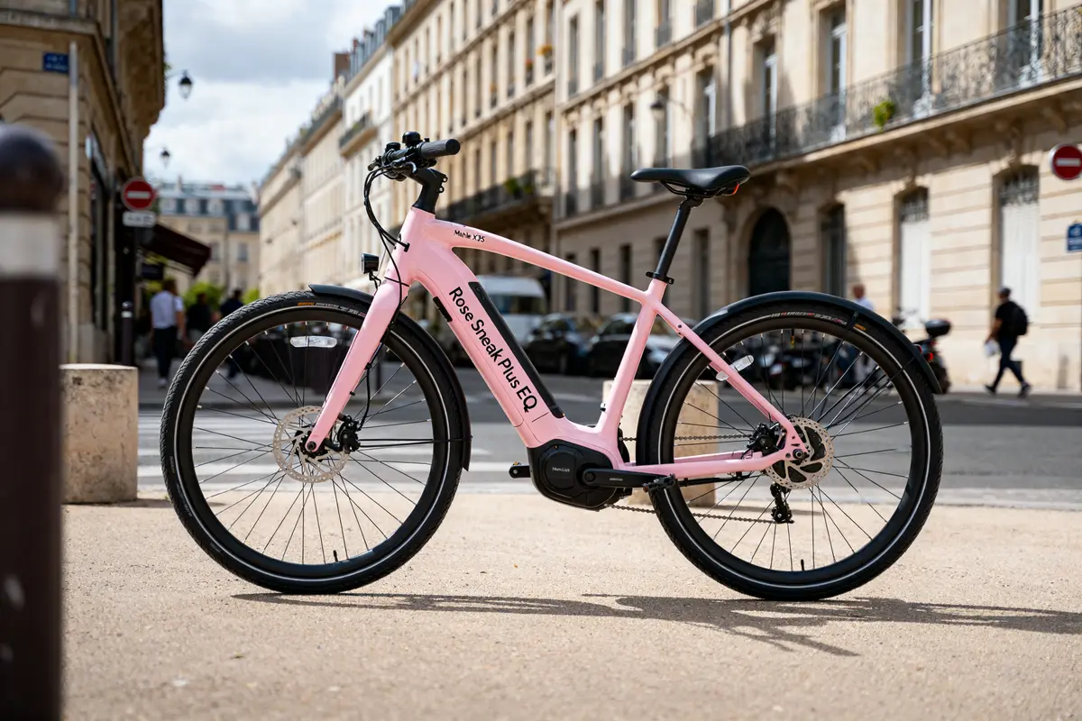 Vélo électrique Rose : charme, performance et confort urbain
