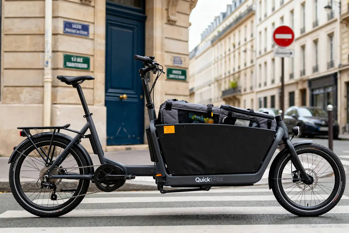 Tern Quick Haul p9 : Vélo cargo électrique longtail compact et performant